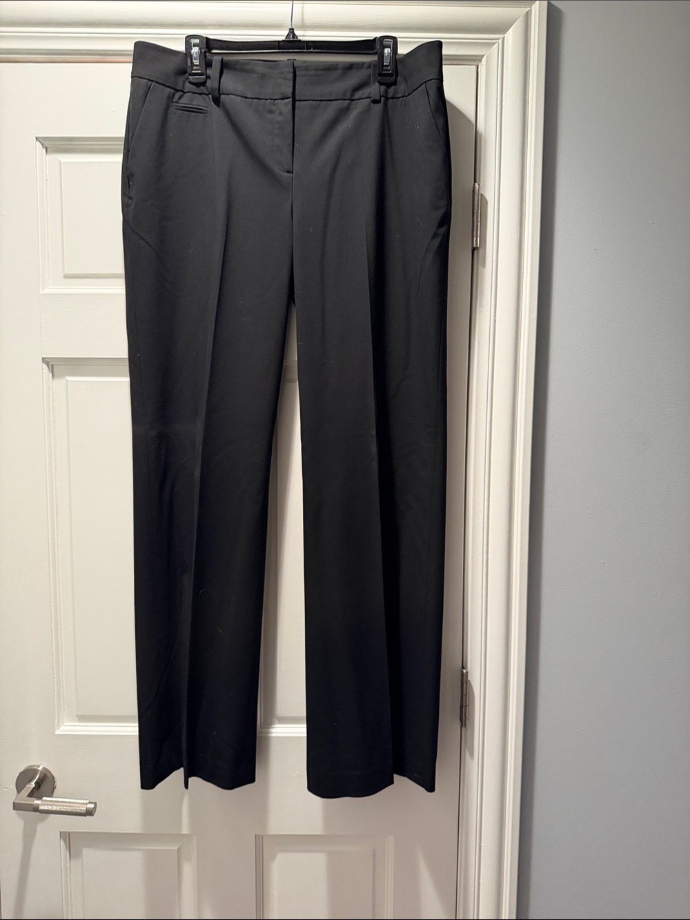Halogen Black Straight-Leg Work Trousers